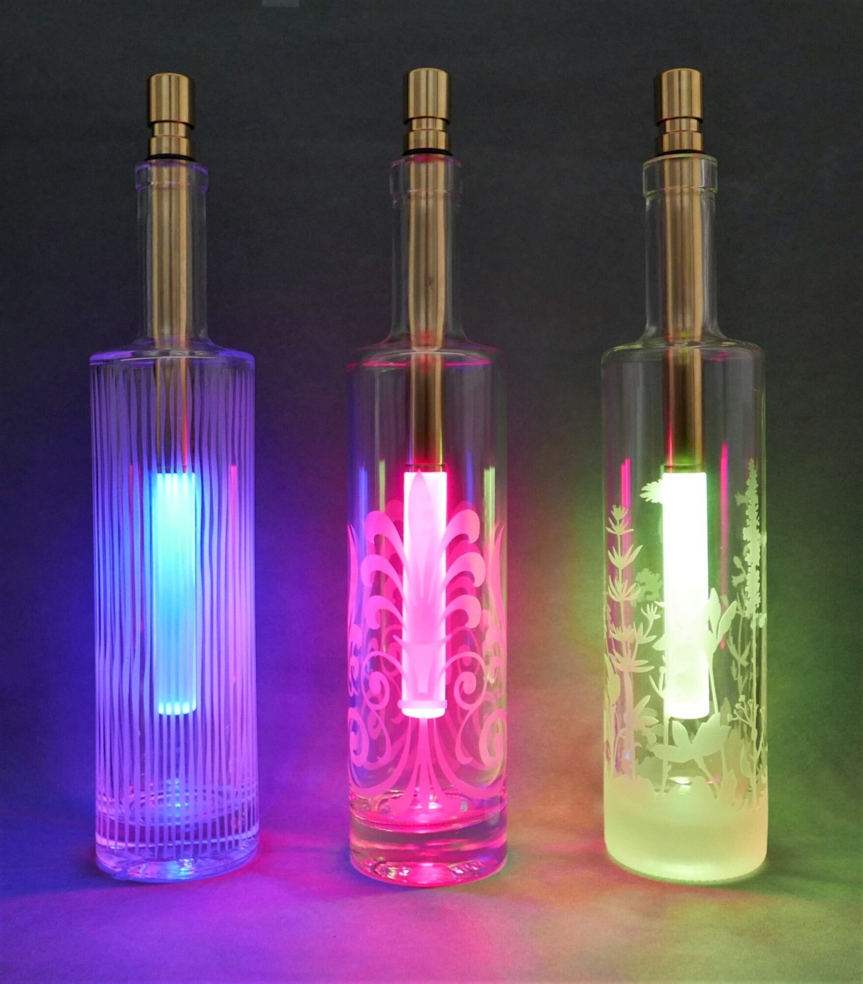 Lampe extérieure design batterie incluse Bottle